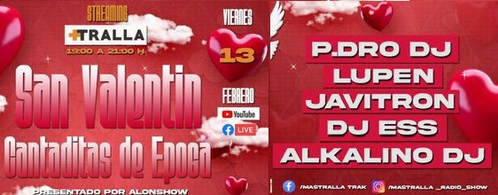 13 febrero ONLY CANTADITAS REMEMBER Enamorados del Dance